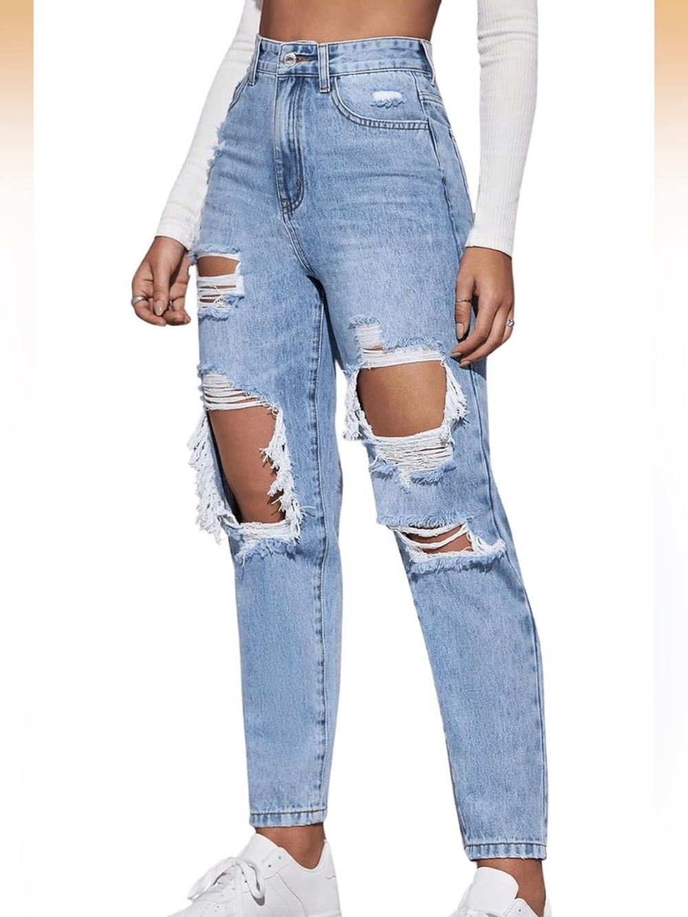 Light Blue Tapered Jeans